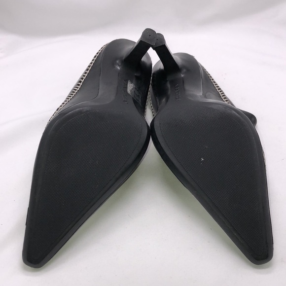 Via Spiga Made in Italy Black Leather Mules - Picture 7 of 8